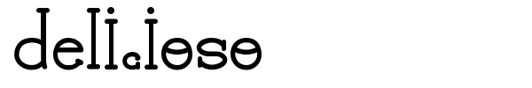 Delicioso font