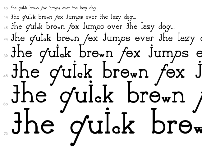 Delicioso font waterfall