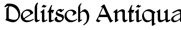 Delitsch Antiqua font preview