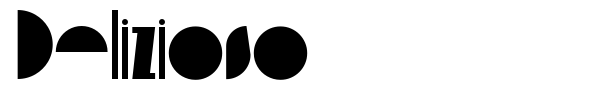 Delizioso font