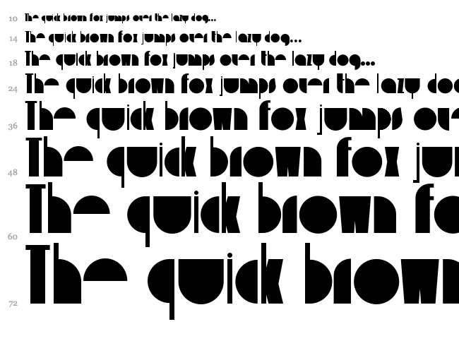 Delizioso font waterfall