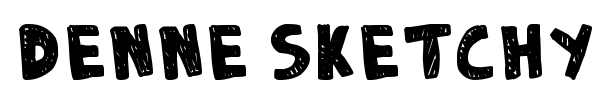 Denne Sketchy font