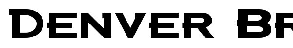 Denver Broncos Custom font