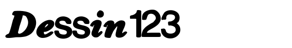 Dessin123 font
