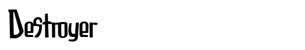 Destroyer font