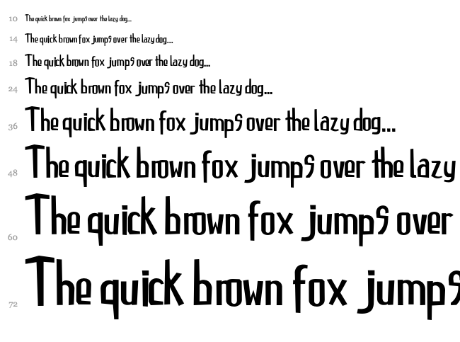 Destroyer font waterfall