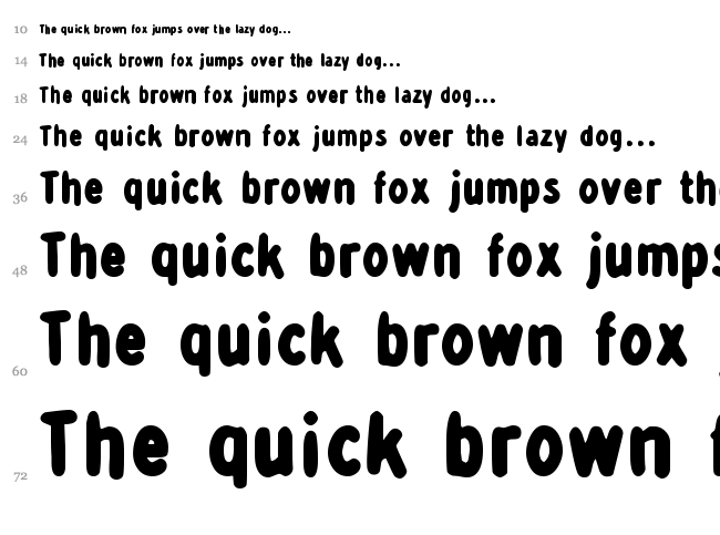 Detour Dork font waterfall