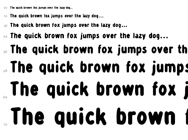 Detour Dork font waterfall