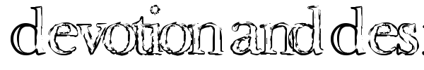 Devotion and Desire font