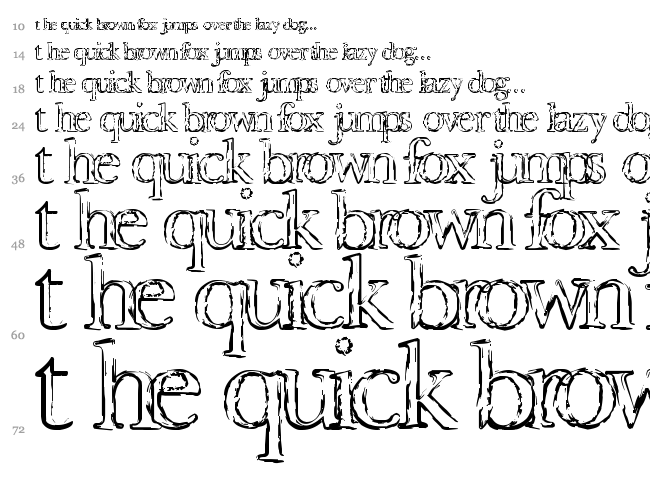 Devotion and Desire font waterfall