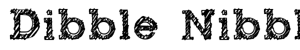 Dibble Nibble font