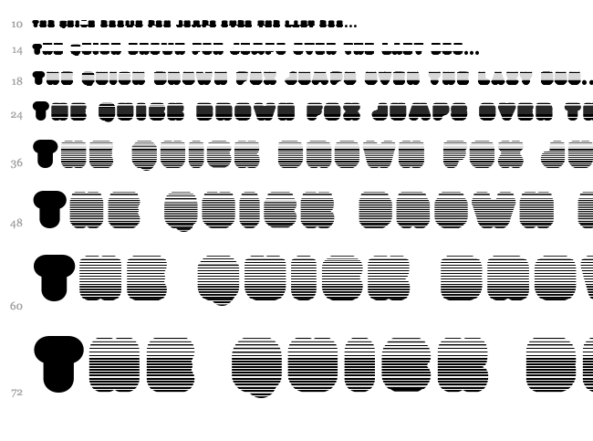 Diet font waterfall