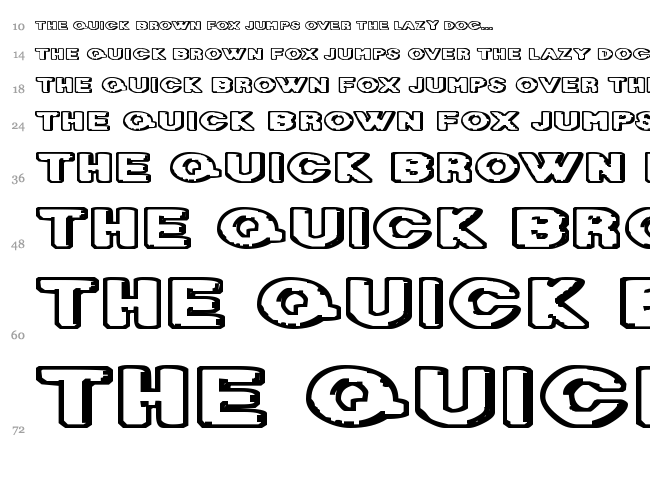 Diet Dr. Creep font waterfall