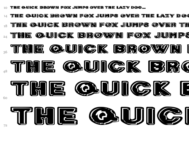 Diet Dr. Creep font waterfall