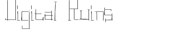 Digital Ruins font