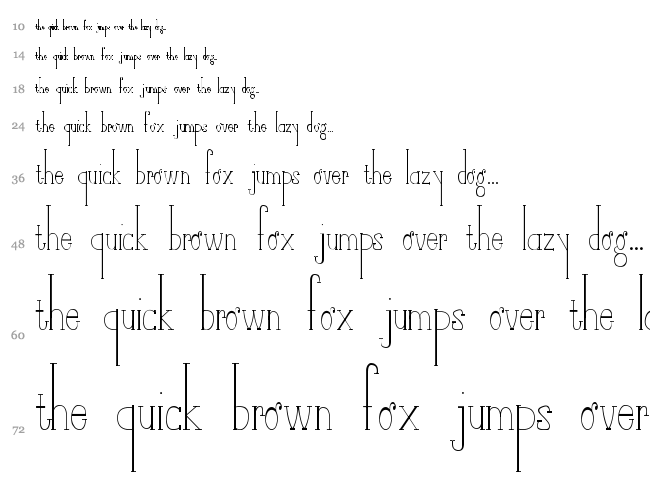 Dirty Little Secrets font waterfall