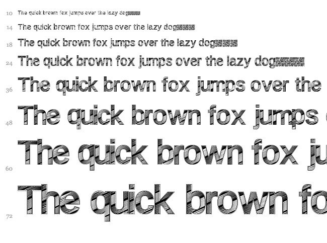 Disco Fresca font waterfall