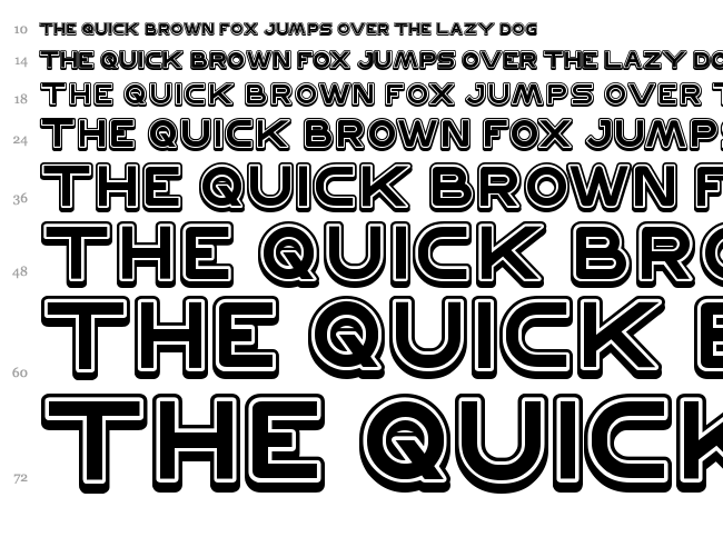 Discovery font waterfall