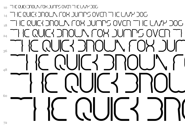 Dismecha font waterfall
