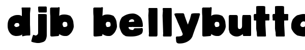 DJB BellyButton-Innie font