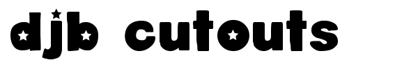 DJB Cutouts font