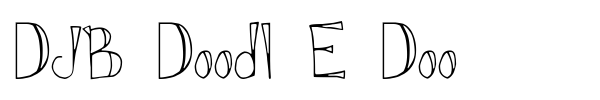 DJB Doodl E Doo font