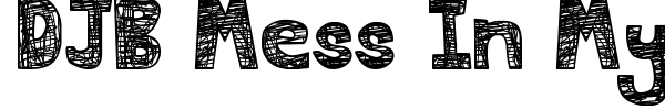 DJB Mess In My Head font
