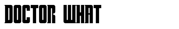 Doctor What font