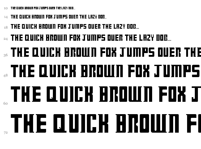Doctor Who font waterfall