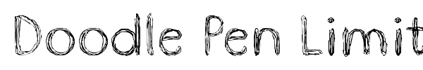 Doodle Pen Limited font