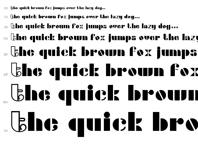 Densmore font waterfall