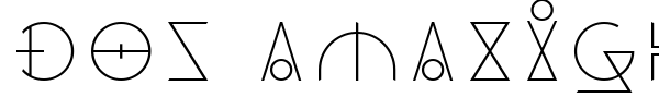 Dos Amazigh font preview