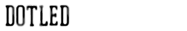 Dotled font