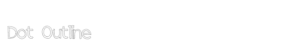 Dot Outline font