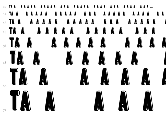 dPopper font waterfall
