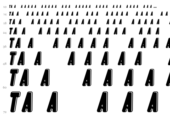 dPopper font waterfall