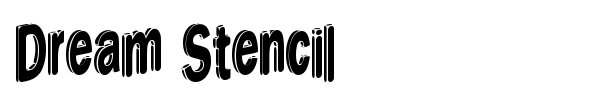 Dream Stencil font