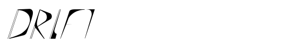 Drift font