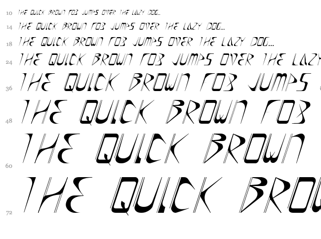 Drift font waterfall