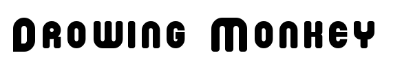 Drowing Monkey font