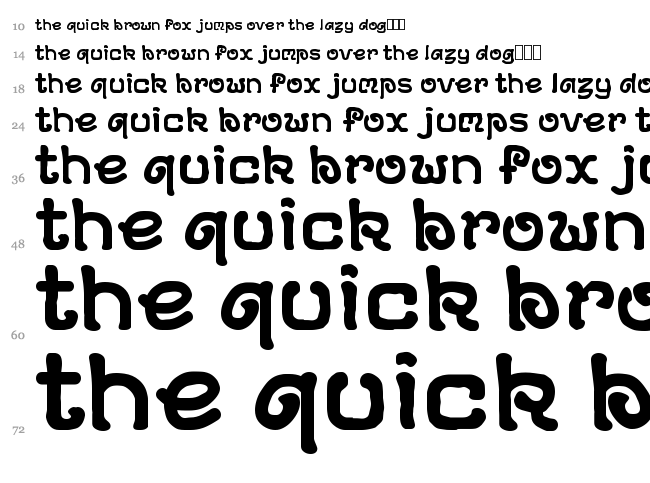 DS Archeology font waterfall