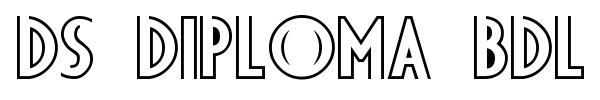 DS Diploma BDL font