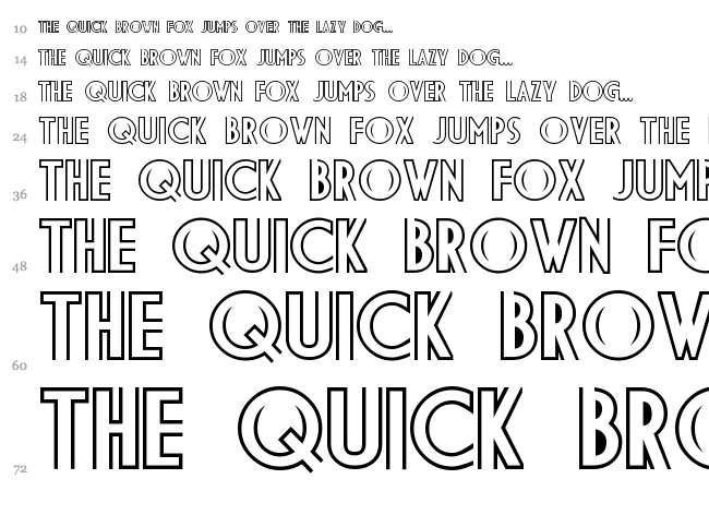 DS Diploma BDL font waterfall
