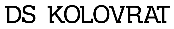 DS Kolovrat font