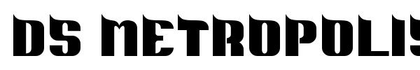 DS Metropolis font