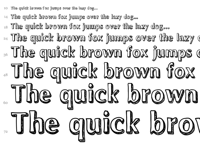 Dynasty font waterfall