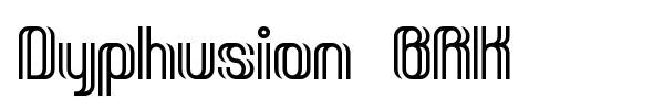 Dyphusion BRK font