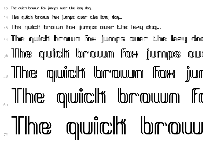 Dyphusion BRK font waterfall
