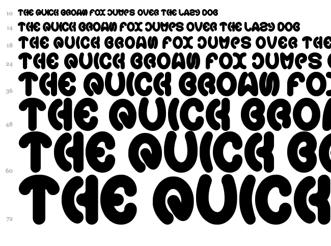 Earth Heart font waterfall