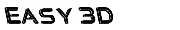 Easy 3D font